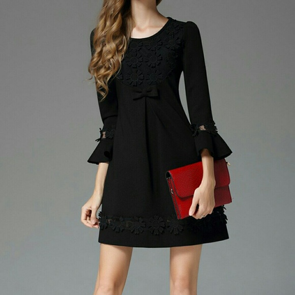 SSXR Dresses & Skirts - 🌟👗HOST PICK👗🌟SSXR BLACK  A-LINE DRESS SZ 8 NWT